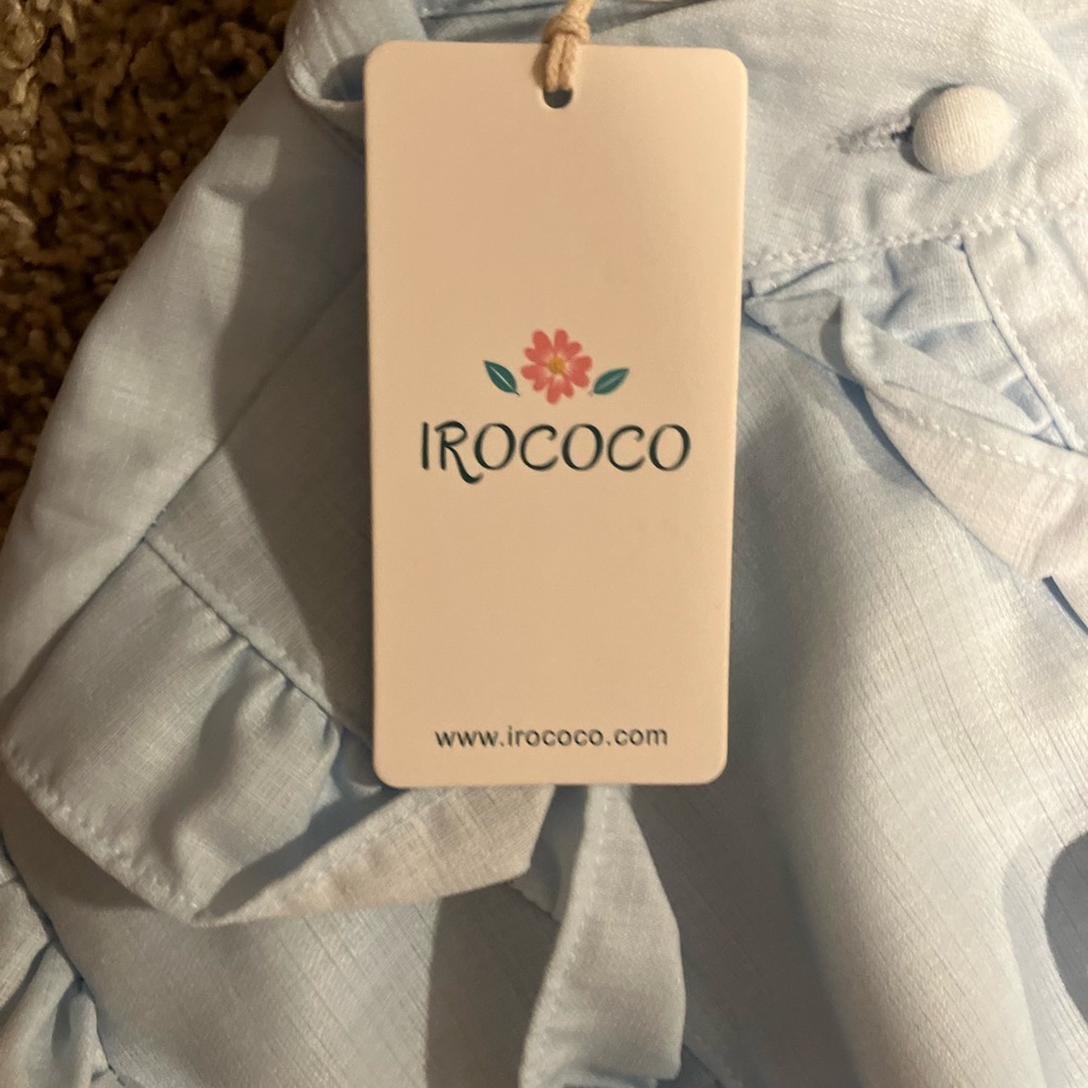 Floral Long Sleeve Dress with Belt - Picture 2 of 2